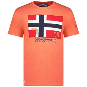 GEOGRAPHICAL NORWAY T-shirt met korte mouwen en ronde hals J-newflag
