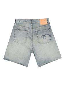 R13 Denim shorts met logopatch - Blauw