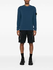 Stone Island Trui met Compass-logopatch - Blauw