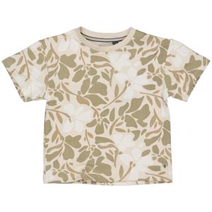 LEVV Little Jongens t-shirt - Mak - AOP bloemen wit