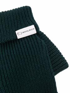 Woolrich Ribgebreide handschoenen - Groen