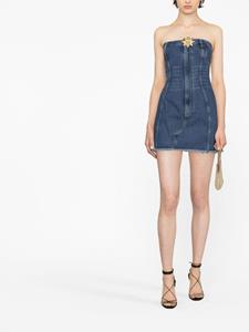AREA Strapless mini-jurk - Blauw