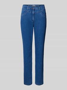 Raphaela By Brax Straight leg jeans met siernaden, model 'Laura'
