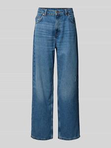 Hugo Blue Loose fit jeans met labeldetails, model 'Leni'