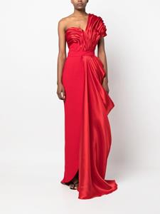 Gaby Charbachy Gedrapeerde jurk - Rood