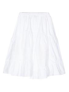 Ermanno Scervino Junior corded-lace poplin skirt - Wit