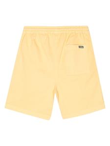 Drôle De Monsieur Bermuda shorts met logopatch - Geel