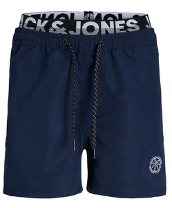Jack & Jones Zwemshorts jongens jpstfiji dubbele waistband navy