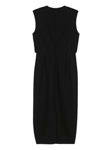 Roland Mouret Midi-jurk met halternek - Zwart