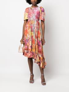 Collina Strada Midi-jurk met print - Roze