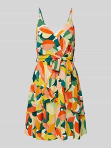 Apricot Knielange jurk met all-over print