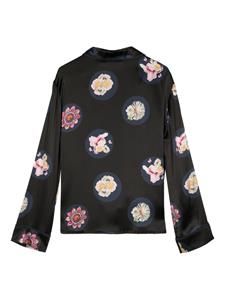 Cynthia Rowley Zijden overhemd met bloemenprint - BLKFL