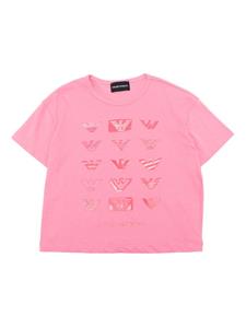 Emporio Armani Kids logo-print cotton T-shirt (pack of two) - Roze