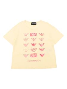 Emporio Armani Kids logo-print cotton T-shirt (pack of two) - Geel