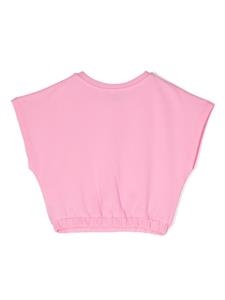 Moschino Kids Poloshirt met grafische print - Roze