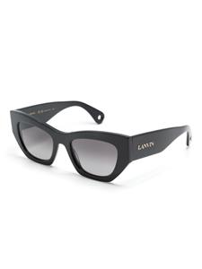 Lanvin geometric-frame sunglasses - Zwart
