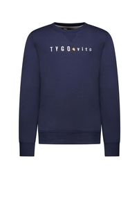 Tygo & Vito Jongens sweater met geborduurd logo noos