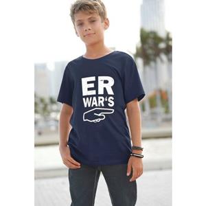 KIDSWORLD T-Shirt ER WAR`S, Spruch