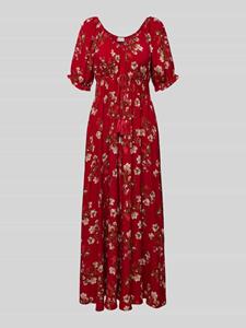 Apricot Midi-jurk met all-over bloemenprint