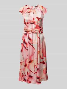 Betty Barclay Sommerkleid Kleid Lang 1/2 Arm, Cream/Rosé