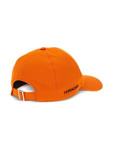 Ferragamo Honkbalpet met geborduurd logo - Oranje