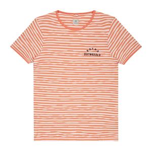 Dstrezzed T-shirt Gestreept Oranje/Wit  