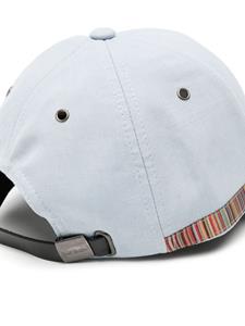 Paul Smith Signature Stripe-trim baseball cap - Blauw