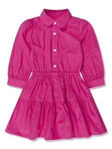 Ralph Lauren Kids Gelaagde shirtjurk - Roze