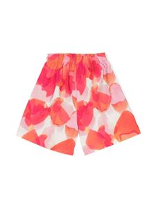 Il Gufo Bermuda shorts met abstracte print - Roze