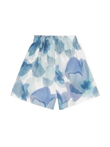 Il Gufo Bermuda shorts met abstracte print - Blauw