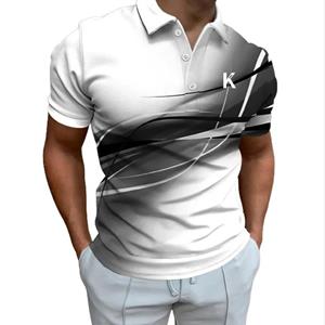 Bengbukulun 2024 Summer Men Slim Fit Short Sleeve Lapel Polo Shirt 3D Digital Print Casual Tops Polo Shirt .
