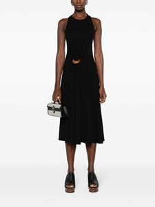 Ferragamo Pre-Owned Midi-jurk met gesp - Zwart