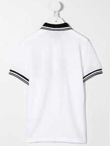Dolce & Gabbana Kids Poloshirt met geborduurde patch - Wit