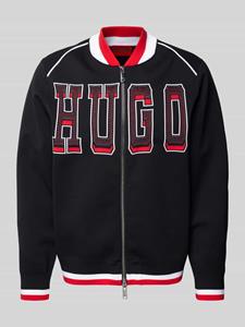 HUGO Sanby Logo Canvas Varsity Jacket - S