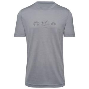 Thermowave  Merino Life T-Shirt Van Life - Merinoshirt, grijs
