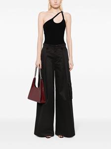 Cynthia Rowley Marbella wide-leg cargo trousers - Zwart