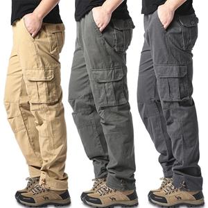 DSDS Grote zak losse overalls heren buitensporten joggen militaire tactische broek elastische taille puur katoen casual werkbroek
