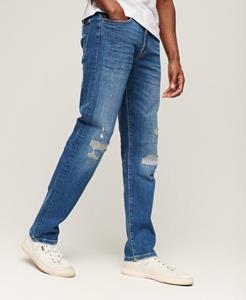 Superdry Mannen Vintage Slimfit Jeans met Rechte Pijpen Blauw