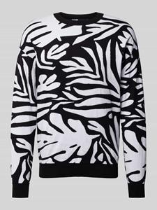 Karl Lagerfeld Gebreide pullover met all-over motief
