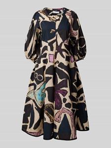 Weekend Max Mara Midi-jurk met all-over print, model 'SASSARI'