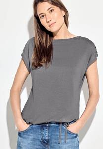Cecil T-shirt met knoopdetail
