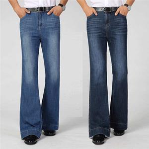 NW97HQ Heren elastische volledige lengte jeans casual losse rechte jeans slanke hoge taille broek effen kleur zakelijke mode jeans