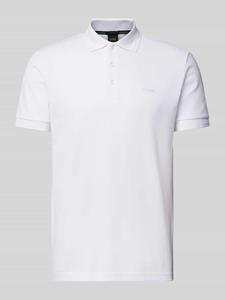 BOSS Green Regular fit poloshirt met labelstitching, model 'PADDY'