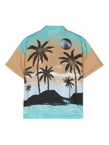 Molo T-shirt met palmboomprint - Beige