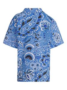 ETRO KIDS Shirt met paisley-print - Blauw