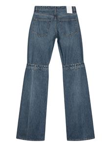 Coperni layered-design cotton jeans - Blauw