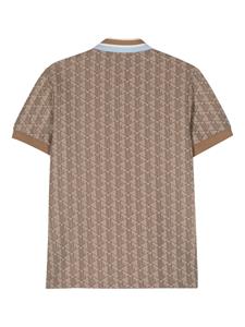 Lacoste logo-patch polo shirt - Bruin