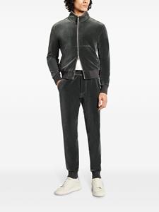 TOM FORD velour zip-up cardigan - Grijs