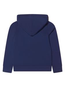 Ralph Lauren Kids zip-up cotton hoodie - Blauw