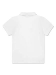 Aigner Kids logo-print cotton polo shirt - Wit